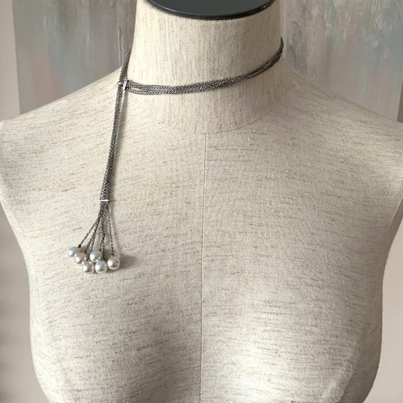 Vintage Fashion Statement Pearl Necklace - Picture 4 of 16